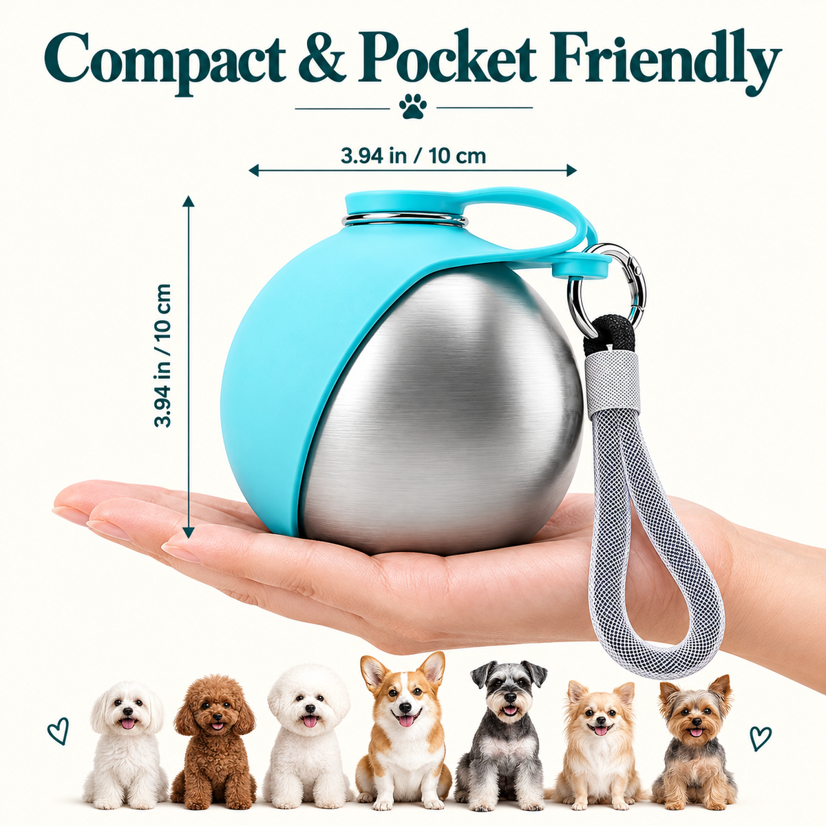 2-in-1 Portable Water Bottle for Dogs